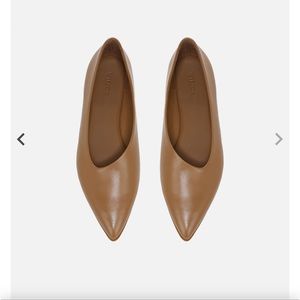 Vince Lex Leather Asymmetrical Flat